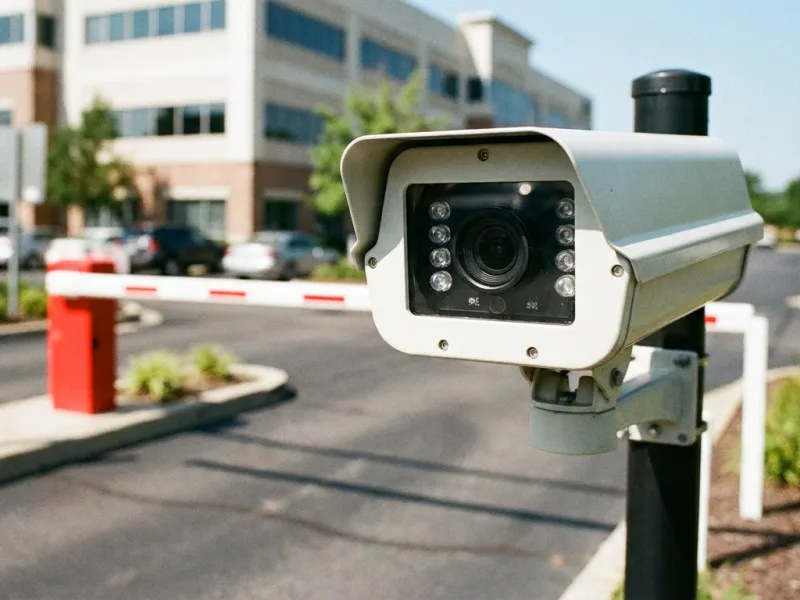Système de lecture de plaques LPR pour contrôle d'accès véhicules installé par FDM 35