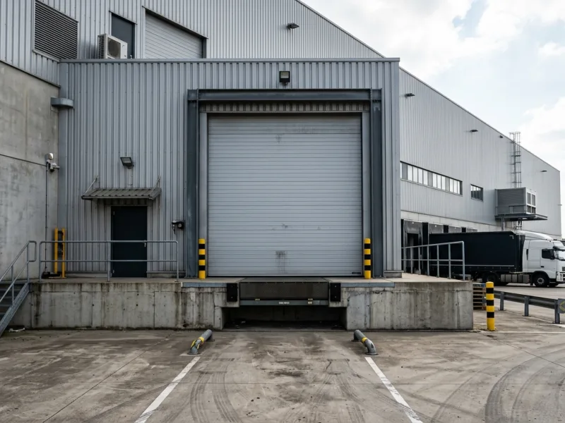 Porte sectionnelle industrielle installée par FDM 35 en Ille-et-Vilaine